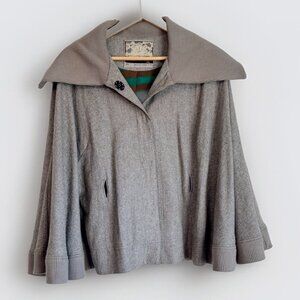Free People FP Women’s Sweater Olmstead Jacket Size Medium Coat Cape Wool Blend